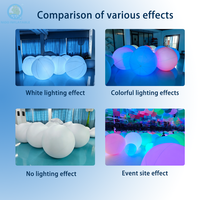 Ballon Gonflable Publicitaire Interactif Lumineux à LED, Ballon Gonflable Tactile Luminescent pour Décoration de Fête