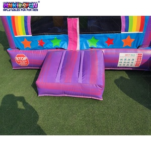 Castillo Inflable Comercial Usado para Niños, Castillo Hinchable Económico con Tobogán en Forma de Unicornio en Venta - Product Image 5