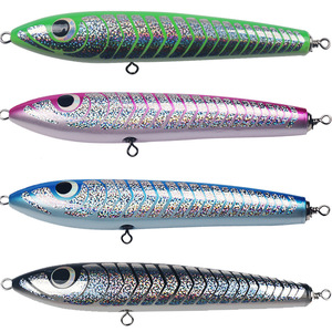 Crayon en bois de tilleul Popper leurre 20cm 90g leurre flottant Topwater Popper pour GT thon gros <span class=keywords><strong>poisson</strong></span> d'eau salée - Product Image 1