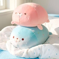 Coussin corporel en peluche Corneranimal en coton et duvet, modèle phoque, pour le marché international