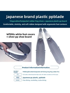 Palmes <span class=keywords><strong>de</strong></span> <span class=keywords><strong>plongée</strong></span> professionnelles Vdive - Rigideur moyenne, écologiques et durables, palmes longues pour la pêche et la chasse sous-marine - Product Image 5