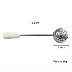 UJ-TI118 Boule à thé créative en acier inoxydable avec poignée rotative, infuseur à thé rond - Product Image 6