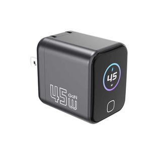 Factory OEM ODM 45W GaN Wall Charger with TFT Intelligent Power Display Fast Charger US <b>UK</b> EU <b>Plug</b> Portable Travel <b>Adapter</b> - Product Image 1
