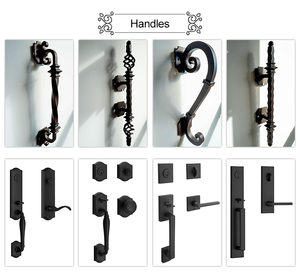 Article populaire : Portes d'entrée en fer forgé pour patio extérieur, modèles de portes simples, qualité garantie, portes d'entrée françaises, portes françaises en fer avec verre. - Product Image 5