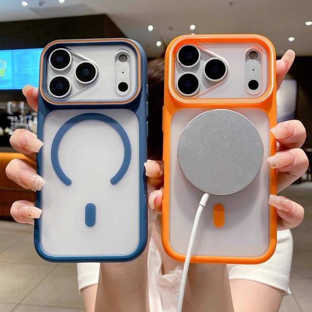 Luxury Matte Translucent Phone Case for iPhone 18 17 16 15 14 Plus 13 12 11 Pro Max Magnetic Wireless Charging Shockproof Cover
