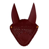 Vente directe d'usine Equestrian Tack Shop Couverture d'oreille de cheval tricotée douce sans démangeaisons Bonnet Voile de mouche de cheval