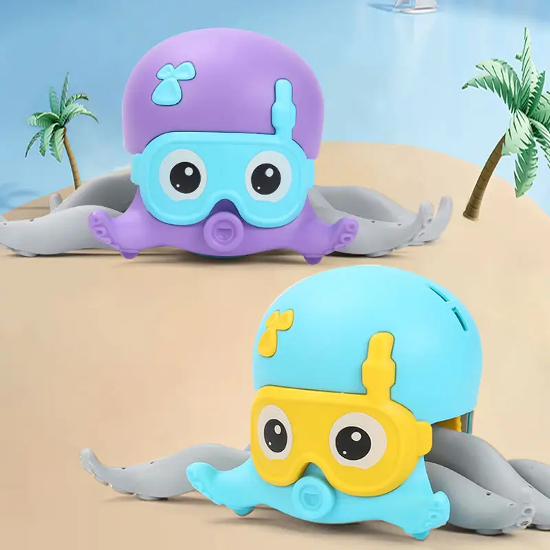Octopus Plush Toy Cute walking octopus Children traction baby bath toy amphibious water toy gift for children