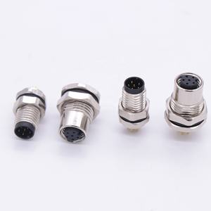 B D 编码 3 4 5 6 8 12 针插头插座 M8 母头公头铜模压 IP67 防水螺丝端子汽车 CE 连接器 - Product Image 6