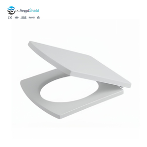 Asiento de Inodoro Cuadrado Moderno Blanco UF, Reemplazo de <span class=keywords><strong>Tapa</strong></span> de Asiento de Inodoro con Cierre Suave de Liberación Rápida para Uso Familiar, Adultos y Niños - Product Image 2