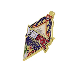 Factory Supplier Custom Zinc Alloy Gold Lapel Pins Brooch Lapel Pin Badge