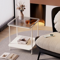 Mobilier de salon de luxe simple pour la maison et les appartements Table basse d'angle en métal durable