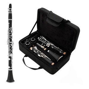 Clarinete Bb de 17 llaves, cuerpo de ABS, llaves niqueladas, conjunto de clarinete para estudiantes con estuche de transporte, instrumento musical para principiantes y escolares - Product Image 2