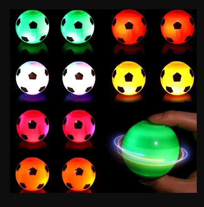 फैक्टरी थोक तनाव से राहत फुटबॉल बारी बारी से गेंद खिलौने प्रकाश गेंद हाथ स्पिनर फुटबॉल Fidget स्पिनर शीर्ष बच्चों और वयस्कों के लिए