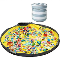 Organisateur pliable en toile de grande capacité avec poignées pour placard, chambre d'enfant, salle de jeux, boîte de rangement pour jouets d'enfants