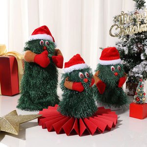 New rotating musical Christmas <b>tree</b>, Christmas decoration, Christmas gift, plush toy, electric doll. - Product Image 1