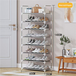 Étagère à <span class=keywords><strong>chaussures</strong></span> en métal à 2/3/4/5/6/7/8/9 niveaux, organisateur <span class=keywords><strong>de</strong></span> <span class=keywords><strong>rangement</strong></span>, gain <span class=keywords><strong>de</strong></span> place, pour entrée – Vente chaude - Product Image 4