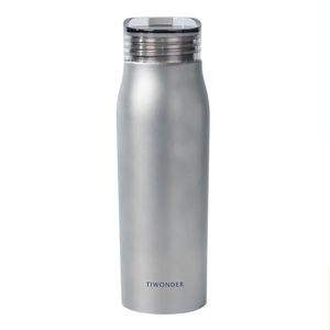 Botella de agua diaria de titanio de 550 ml, de pared simple, para hidratación al aire libre, ligera, libre de BPA, para deportes. - Product Image 1