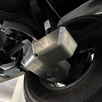 Plaque de protection de châssis en alliage Al-Mg léger FK 8 mm, couleur argentée, pour Toyota LC76 4x4, protection inférieure du moteur, conditions extrêmes, JK-Toyota
