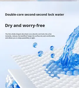 Couches pour bébés jetables de haute qualité, en gros, OEM, ruban magique, super absorbantes, en coton - Product Image 4