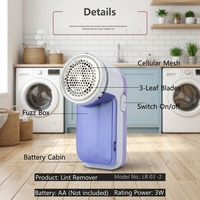 Mini Rasoir Anti-Bouloches Électrique Rechargeable à Trois Lames pour Tissus, Élimination Efficace des Peluches sur Pulls, Vêtements, Voitures, Maisons, Camping-cars – Rasoir Portable pour Tissus