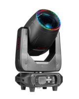Luz de Haz de Cabeza Móvil Profesional de 300W RGBW DMX512 con Leds 5050 3 en 1 para Escenario, DJ, Discoteca, KTV, Bar y Bodas