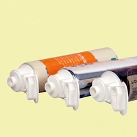 Tubes de dentifrice portables en aluminium-plastique à visser avec bouchon 12,7-35 mm, vente en gros, marque privée, logo personnalisé, impression UV
