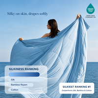 Couette rafraîchissante taille Queen GentleSoft, anti-humidité, respirante, légère, en nylon, double face, pour l'été, usage domestique