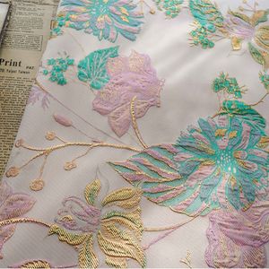 वसंत शरद ऋतु ब्रोकेड jacquard कपड़े के लिए धातु तार नई वसंत ब्रोकेड कपड़े परिधान - Product Image 5