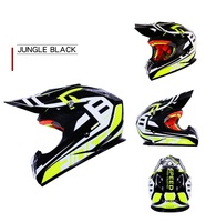 Casco todoterreno certificado DOT con logotipo personalizado de fabricante de gran oferta con casco de motocicleta de Material ABS de doble visera