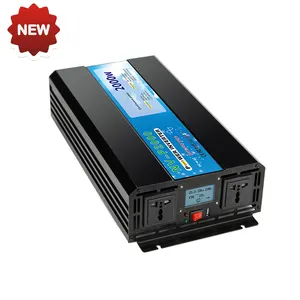 [LCD ekran] 1000W 2000W 3000W 4000W 5000W kapalı ızgara DC AC saf sinüs dalga güç inverteri 12V 24V 48VDC 110V 220VAC