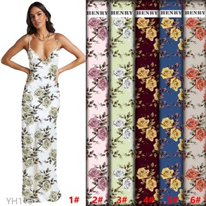 Fashional hafif Polyester şifon çiçek dijital baskılı kumaş etek ve Sarees için özelleştirilebilir desen tasarımı yapma - Product Image 1