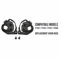 Kit de remplacement de la plaque de base du visière de casque de moto compatible avec FF320 FF328 FF353 FF800