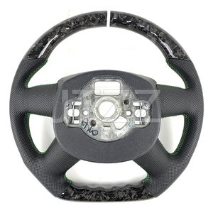 Para <span class=keywords><strong>Audi</strong></span> A3 A4 A6 C7 <span class=keywords><strong>2012</strong></span> 213 2014 2015 2016 volante de fibra de carbono forjado actualización <span class=keywords><strong>interior</strong></span> del coche - Product Image 6