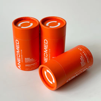 Emballage de baume à lèvres mini en tube push-up en carton kraft recyclable, fait main, écologique, résistant à l'huile, avec estampage
