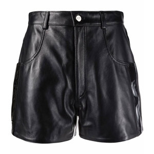 Service OEM, design personnalisé, shorts en cuir pour femmes, coupe ajustée, respirant, vêtements d'hiver, nouvelle arrivée, shorts en cuir pour femmes - Product Image 1