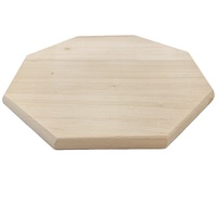 Plaque en bois de haute qualité octogonale, base vierge en bois non fini bon marché