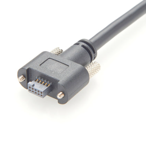Angle droit 90° Câble d'alimentation I/O avec connecteur SAMTEC TFM-105 à 10 broches pour caméras Teledyne DALSA Nano GigE - Product Image 3