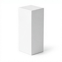 Boîte d'expédition verticale blanche de luxe en carton, personnalisable, pour l'emballage et l'expédition, modèle vierge en gros