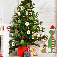 Étiquettes cadeaux de Noël personnalisées avec logo, découpées en carton, imprimées à l'or avec ficelle