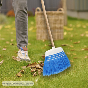 Scopa da Giardino Blu con Corde, Senza Manico - Product Image 6