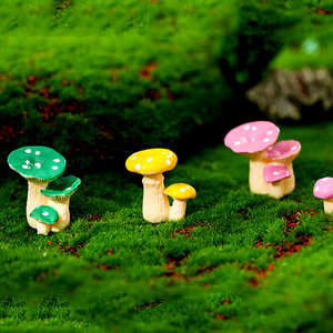 Mini Figuras de Resina de Hongos Coloridos, Adornos Decorativos para Paisajes, Accesorios para Manualidades - Product Image 5
