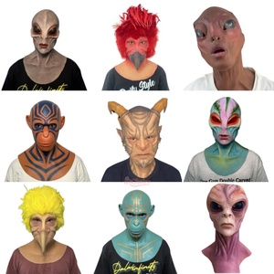 <span class=keywords><strong>Déguisement</strong></span> de fête d'Halloween Couvre-chef <span class=keywords><strong>Alien</strong></span> Horror Movie Costume Props Masque Couvre-chef Masques en silicone réalistes - Product Image 1