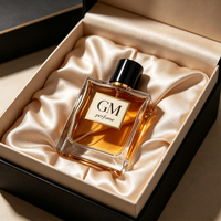 Flacon OEM 30ml en verre mat haute transparence 50ml pour parfum masculin, brume corporelle, bouteille à étiquette privée, capuchon cylindrique noir givré