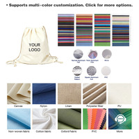 Bolsa de Lona con Cordón Ajustable, Convertible en Mochila, Personalizable, para Viajes, Compras, Uso Diario y Actividades al Aire Libre