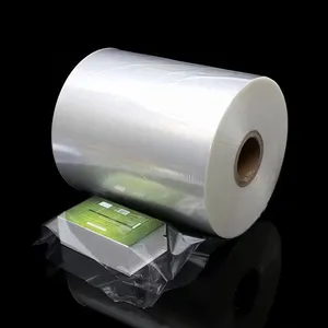 High Strength Food Grade Plastic Heat Shrink Film Roll Pof Shrink Film Crosslined Pof Shrink Film Wrap Bags Transparent