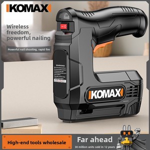 Pistolet à agrafes <span class=keywords><strong>électrique</strong></span> KOMAX, cloueur <span class=keywords><strong>sans</strong></span> <span class=keywords><strong>fil</strong></span> rechargeable, cloueur pneumatique, cloueur spécial pour clous droits, lithium domestique - Product Image 2