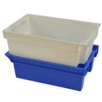 Contenitori in Plastica Impilabili Personalizzati per Alimenti, Scatole per Logistica con Logo Stampato, per Conservazione di Carne e Verdure