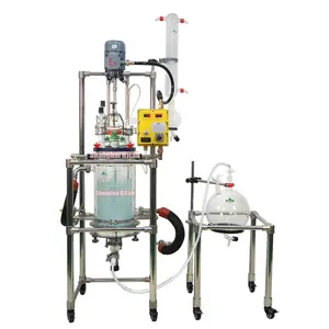 Ideal jacketed glass filtering reactor for pilot scale crystallisation and filtration