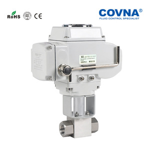 Vanne à boisseau sphérique électrique bidirectionnelle Covna, filetée, pour la régulation de l'eau, du pétrole et du gaz - Product Image 1