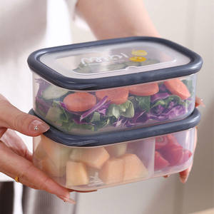 <span class=keywords><strong>Mini</strong></span> Refrigerador con Compartimentos, Contenedor Transparente con Tapa para Alimentos y Frutas, Caja Bento Multiusos, Almacenamiento Sellado de Plástico - Product Image 2